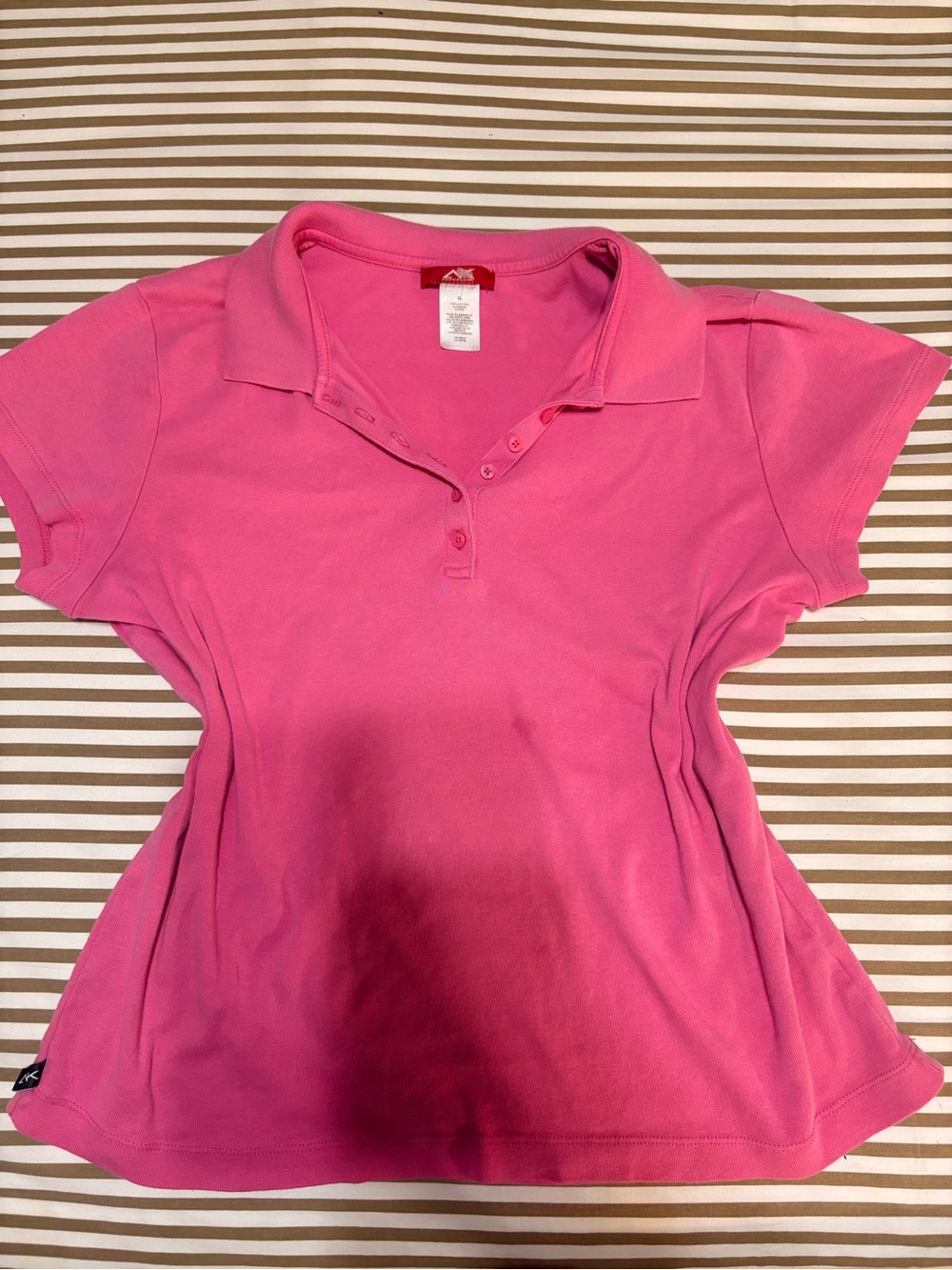 Women’s Pink Polo Top - Classic Collared Short Sleeve